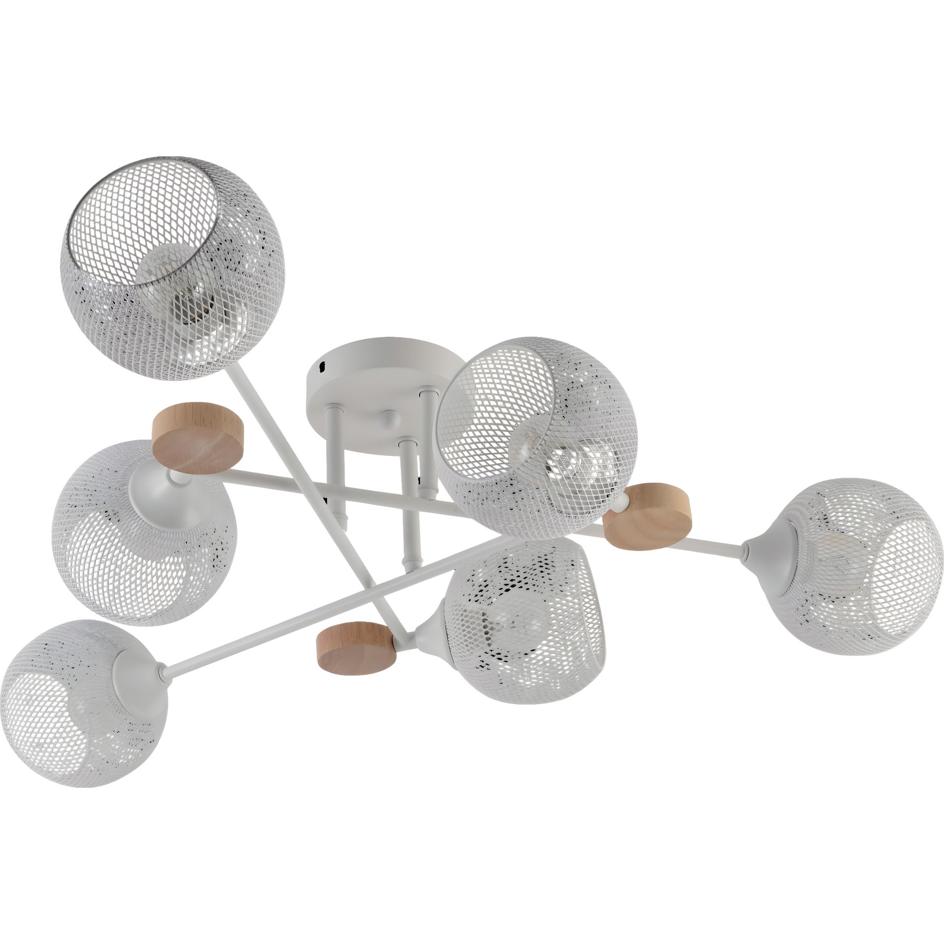 Люстра в лофт-стиле V XA1491/6 WH+WOOD Люстра в лофт-стиле V XA1491/6 WH+WOOD