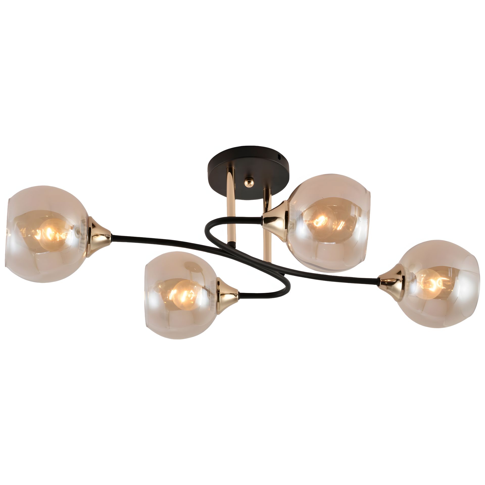 Элегантная декоративная люстра V XA1498/4 BK+FGD Элегантная декоративная люстра V XA1498/4 BK+FGD