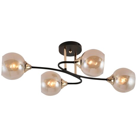 Элегантная декоративная люстра V XA1498/4 BK+FGD Элегантная декоративная люстра V XA1498/4 BK+FGD