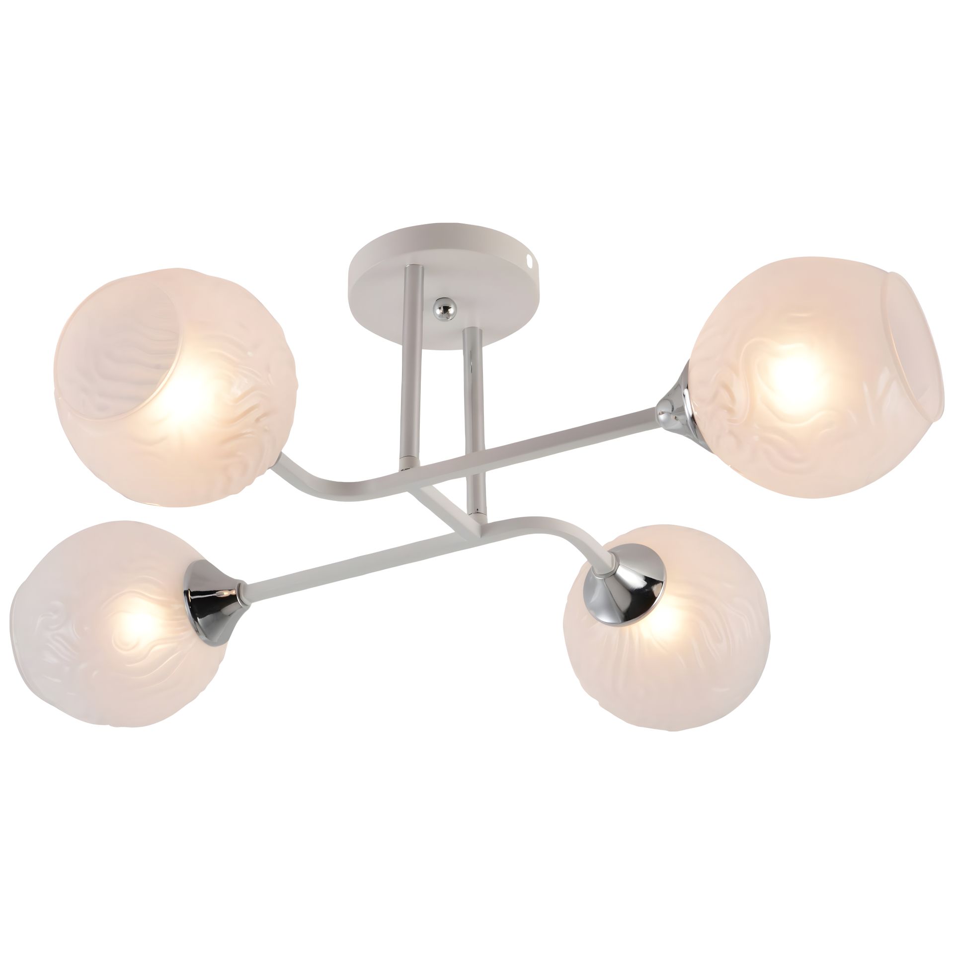 Декоративна люстра VALESO V XA1499B/4 WH+CR Декоративна люстра VALESO V XA1499B/4 WH+CR