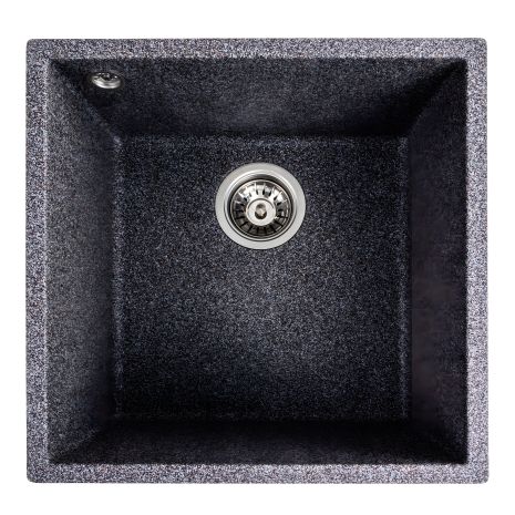 Гранитная кухня мойка Platinum 4040 RUBA матовый микс