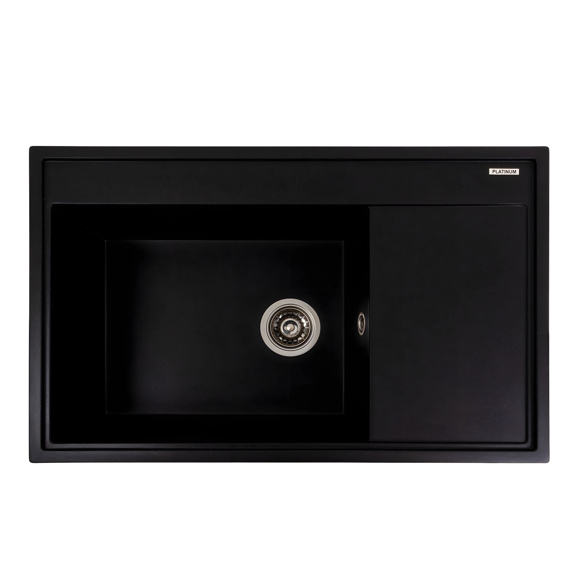 Кухонная гранитная мойка VALESO AZURIT 7950, матовая, цвет черный металлик Кухонная гранитная мойка VALESO AZURIT 7950, матовая, цвет черный металлик