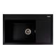 Кухонная гранитная мойка VALESO AZURIT 7950, матовая, цвет черный металлик Кухонная гранитная мойка VALESO AZURIT 7950, матовая, цвет черный металлик