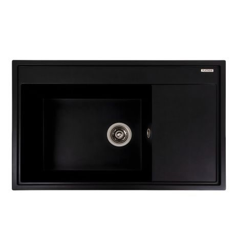 Мийка для кухні гранітна VALESO AZURIT 7950 матова Чорний металік