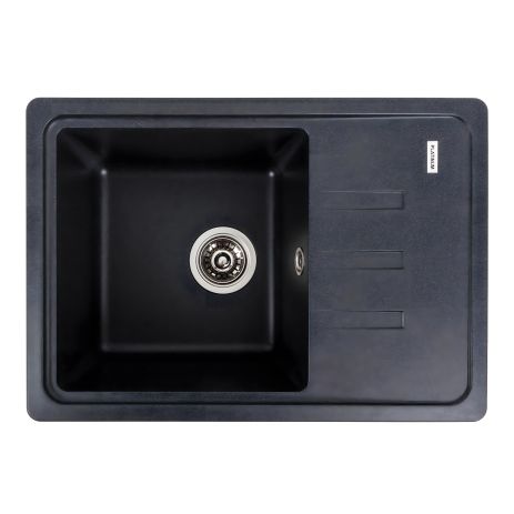 Гранитная кухонная мойка VALESO LIANA 6243 матовая Карбон