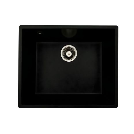 Кухонна мийка з граніту VALESO OASIS 5444, матова Чорний металік Кухонна мийка з граніту VALESO OASIS 5444, матова Чорний металік