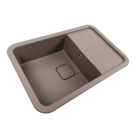Гранитная мойка для кухни Platinum 7850 CUBE матовая Дюна