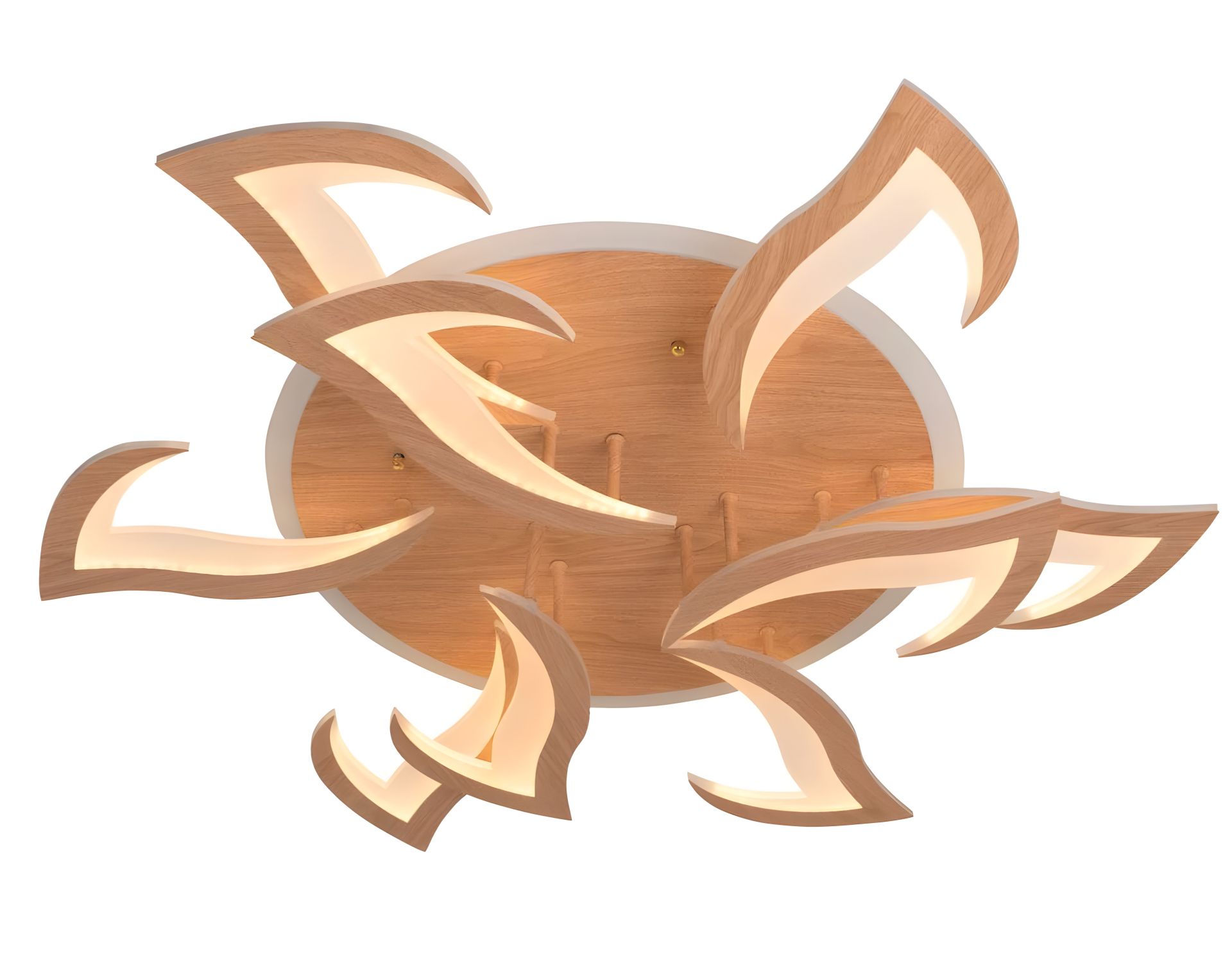 Світлодіодна акрилова Люстра Sirius Ш 5982-6+3 (162W) Світлодіодна акрилова Люстра Sirius Ш 5982-6+3 (162W)