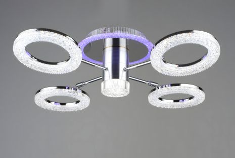 Світлодіодна люстра акрилова B YH1004/4 CH 56W Світлодіодна люстра акрилова B YH1004/4 CH 56W