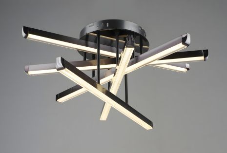 Світлодіодна акрилова люстра Sirius B YH997/5 GRAY