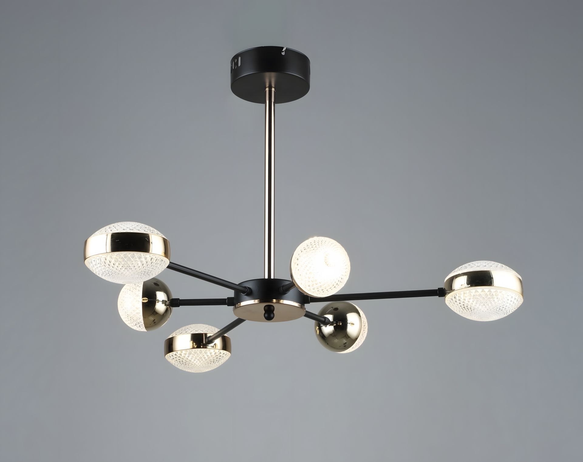 Sirius Люстра світлодіодна акрилова B YH870/3+3 COFFEE+GD Sirius Люстра світлодіодна акрилова B YH870/3+3 COFFEE+GD