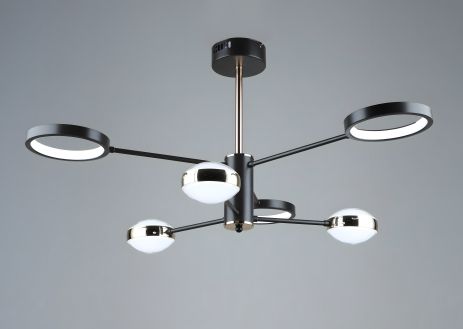 Люстра светодиодная акриловая Sirius B YH872/3+3 COFFEE+GD