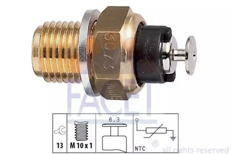 Датчик температури AUDI 80/100/ VW GOLF II/III 1.0-2.8 75-99, FACET (73073)