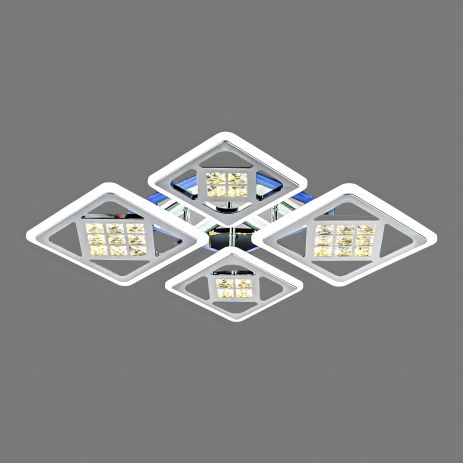 Акрилова світлодіодна люстра VALESO з пультом V 3191-2+2C CR