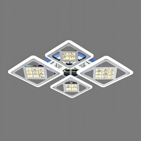 Акрилова світлодіодна люстра VALESO з пультом V 3191-2+2C CR Акрилова світлодіодна люстра VALESO з пультом V 3191-2+2C CR