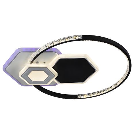 Світлодіодна люстра Valeso V X5075 WT+BK