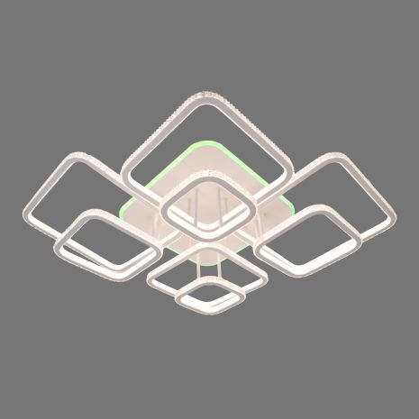 Люстра светодиодная DK5868B/8 WH (RGB) 552W+14W (на 8 плафонов) Люстра светодиодная DK5868B/8 WH (RGB) 552W+14W (на 8 плафонов)