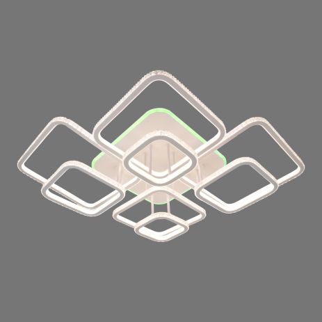 Люстра светодиодная DK5868B/8 WH (RGB) 552W+14W (на 8 плафонов)