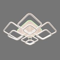 Люстра светодиодная DK5868B/8 WH (RGB) 552W+14W (на 8 плафонов)