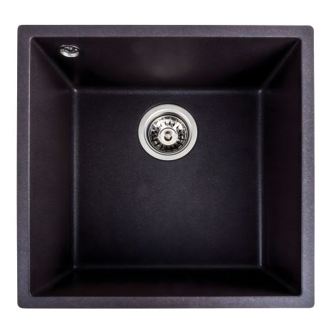 Гранітна мийка для кухні Platinum 4040 RUBA матовий Гренадін