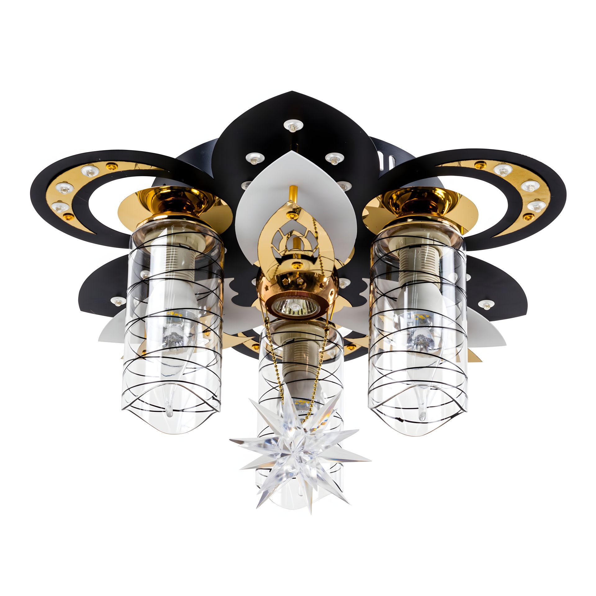 4-Bulb LED Cosmic Chandelier VALESO V 70057-3 1A-400 4-Bulb LED Cosmic Chandelier VALESO V 70057-3 1A-400