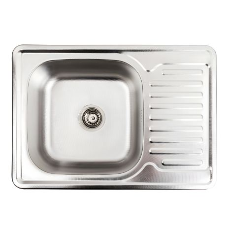 Кухонная мойка из нержавейки Platinum 7050, ДЕКОР (0,8/180 мм)