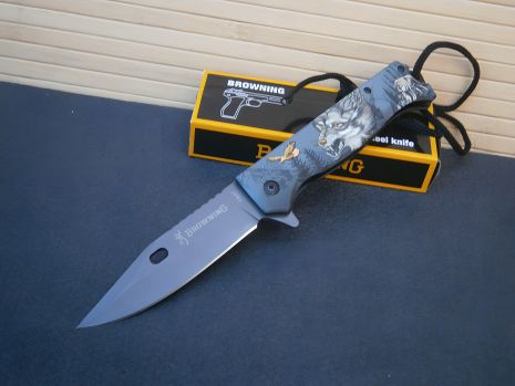 Складной нож Browning Grey Wolf A723, длина 23 см Складной нож Browning Grey Wolf A723, длина 23 см