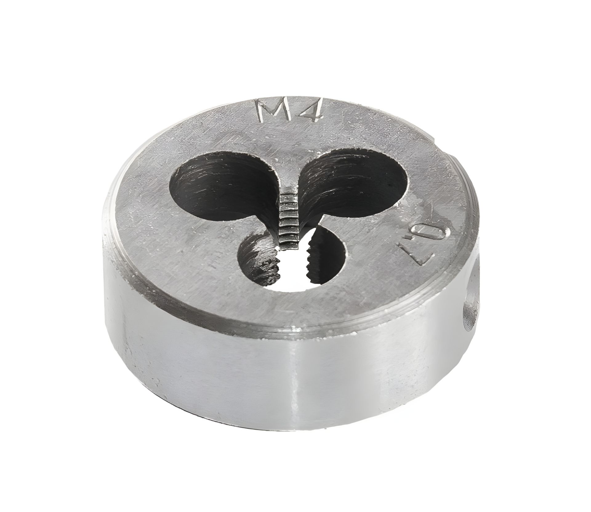Плашка для резьбы M4х0,7 мм 9ХС DIN 233, MASTERTOOL 15-0041 Плашка для резьбы M4х0,7 мм 9ХС DIN 233, MASTERTOOL 15-0041