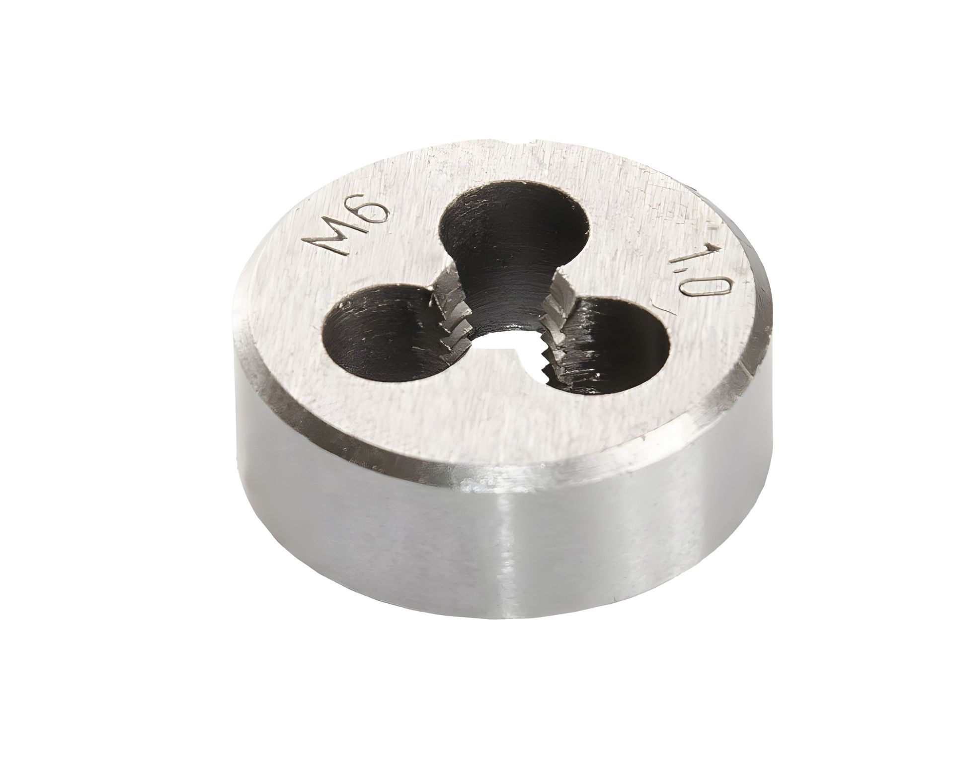 Плашка для нарізування різьблення M6х1.0 мм 9ХС DIN 233 від MASTERTOOL 15-0063 Плашка для нарізування різьблення M6х1.0 мм 9ХС DIN 233 від MASTERTOOL 15-0063