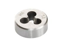 Плашка для нарезания резьбы M6×1,0 мм, MASTERTOOL 15-0063, сталь 9ХС, DIN 233
