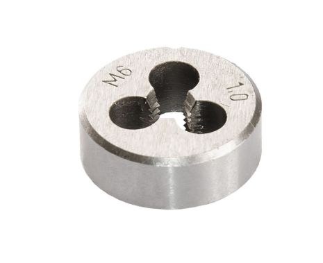 Плашка для нарізування різьблення M6х1.0 мм 9ХС DIN 233 від MASTERTOOL 15-0063