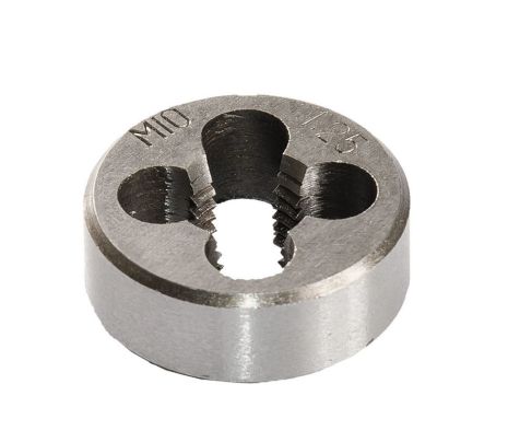 Плашка M10х1,25 мм для нарезания резьбы 9ХС DIN 233 MASTERTOOL 15-0104