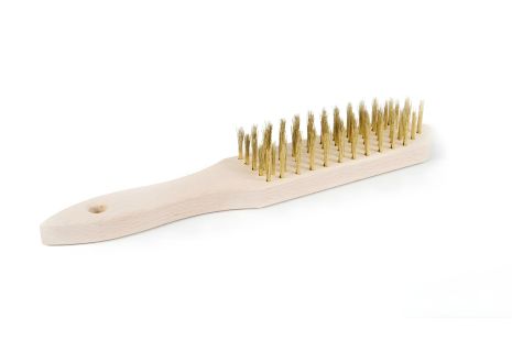 Зачистна щітка дерев’яна колодка 5-ти рядна 295х42х41/25 мм, MASTERTOOL 14-5605