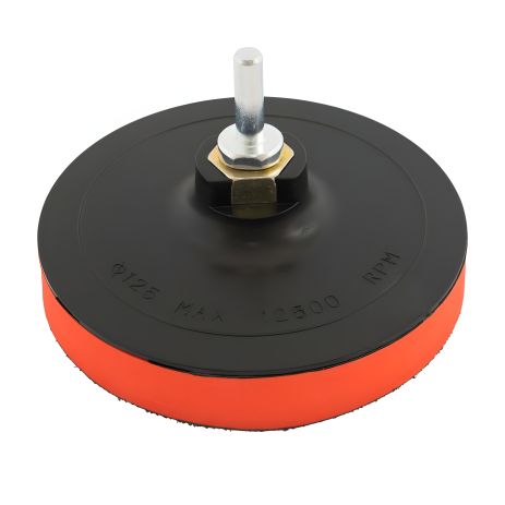 Платформа для круга шлифовального с липучкой Velcro Ø 125 мм 20 мм М14 со стержнем MASTERTOOL 08-6002 Платформа для круга шлифовального с липучкой Velcro Ø 125 мм 20 мм М14 со стержнем MASTERTOOL 08-6002