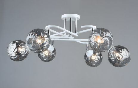 Люстра стельова Sirius B A4071/6 WT+CH з поворотним механізмом