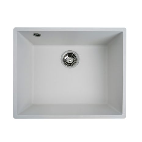 Кухонна гранітна мийка VALESO OASIS 5444 матова Біла Кухонна гранітна мийка VALESO OASIS 5444 матова Біла