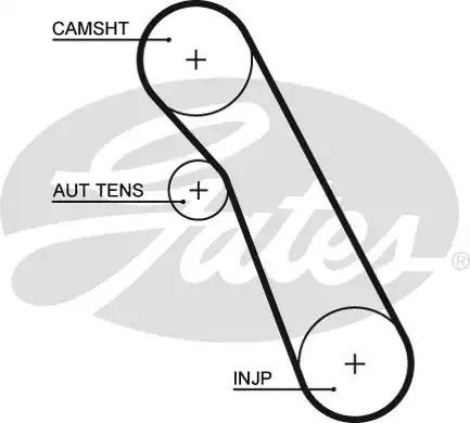 Ремень зубч. ГРМ FORD FOCUS, MONDEO, TRANSIT 1,8TD , GATES (5541XS)