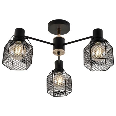 Люстра лофт стилю IS XA1506/3 BK+ FGD