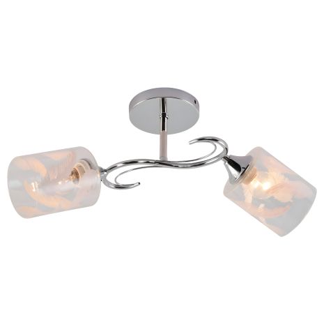 Стельова люстра VALESO V XA1526/2 CR з 2 плафонами