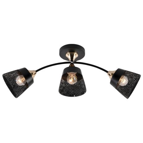 Люстра в стилі лофт IS XA1539/3 BK+FGD (Ретро-дизайн)