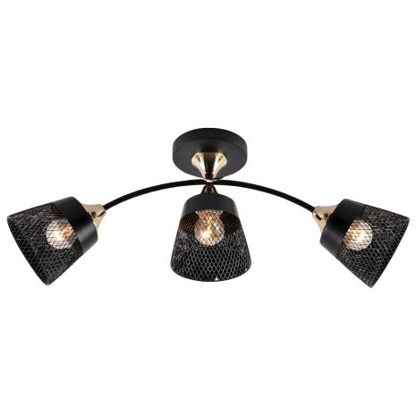 Люстра в стиле лофт IS XA1539/3 Чёрный+Золото