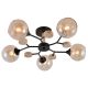 Люстра декоративна INTEREES IS XA1501/5 BK+WOOD