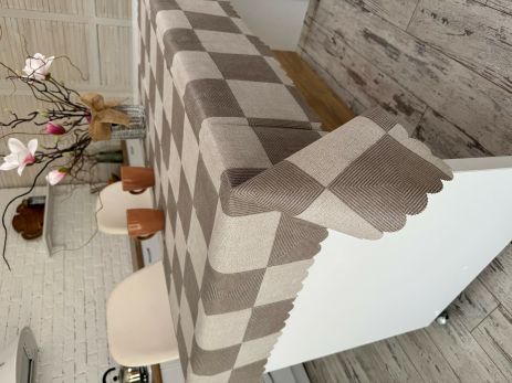 Скатертина вінілова на тканинній основі Жасмін 2587/140/3