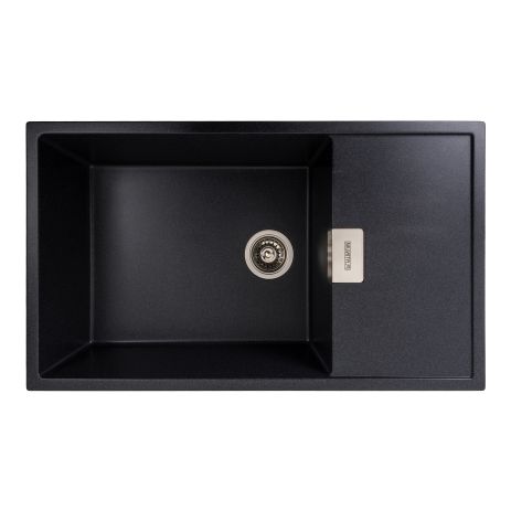 Гранитная мойка для кухни VALESO 8650 DIAMOND матовый Карбон