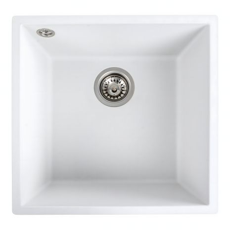 Гранитная мойка для кухни VALESO RUBA 4040 матовая Белоснежная