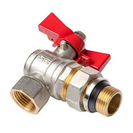 Кутовий шаровий кран 3/4" Iger PN40 із згоном ВЗ