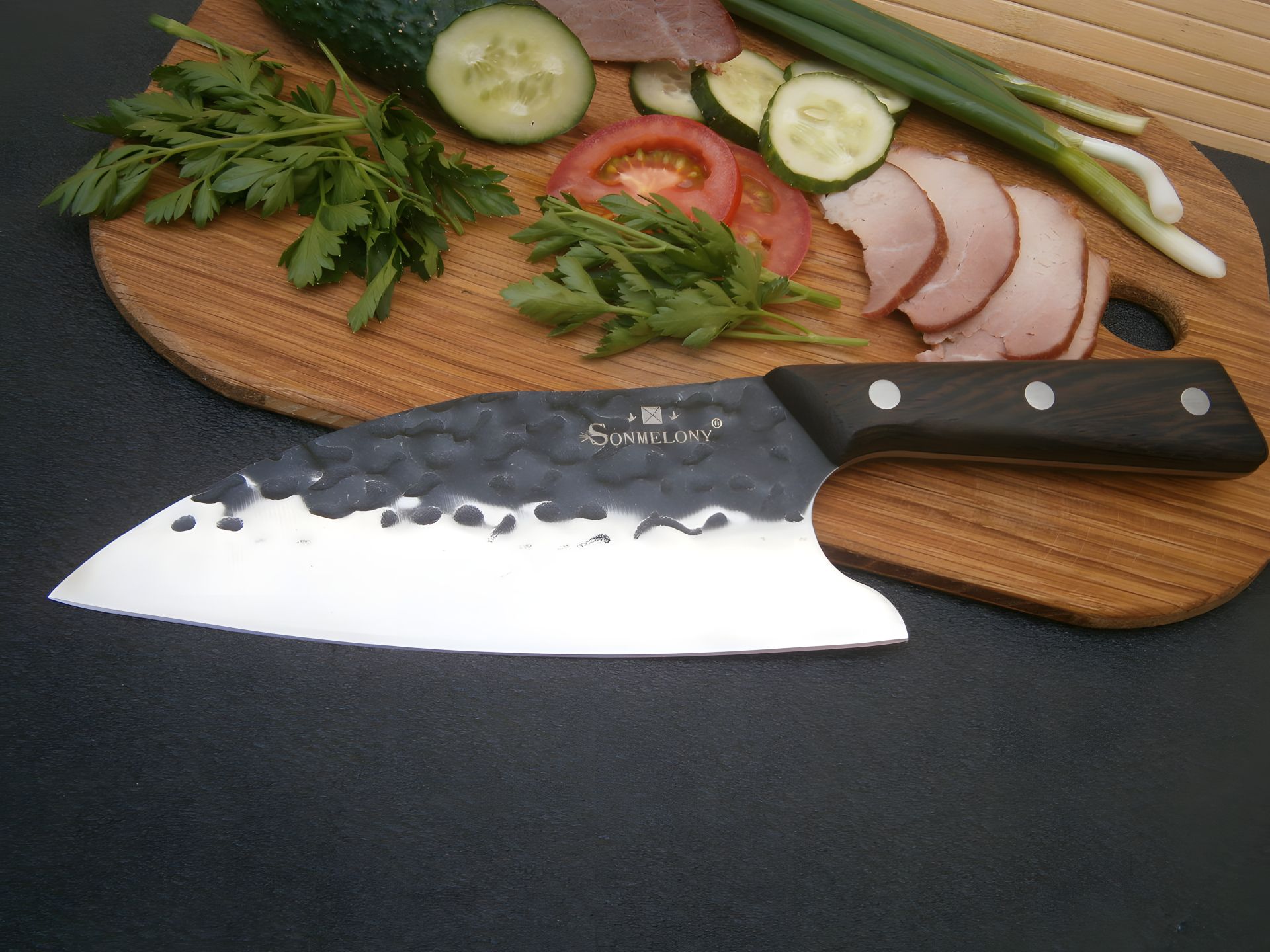 Поварской нож Sonmelony RT-3 - топор фултанг 30 см Поварской нож Sonmelony RT-3 - топор фултанг 30 см