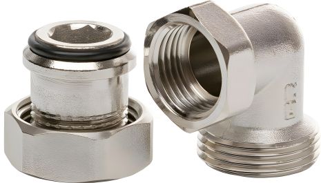 Угловой згін с накидной гайкой 3/4", Iger 20 Угловой згін с накидной гайкой 3/4", Iger 20