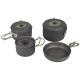 Набір посуду Bo-Camp Explorer 4 Pieces 19 Hard Anodized Grey/Green (2200241)