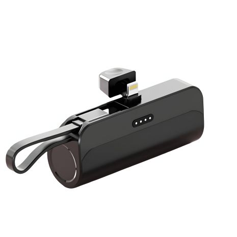 Міні Power Bank з Lightning-роз'єм та Type-C-штекер (5000 мАг) Black